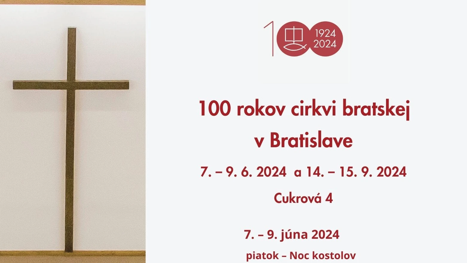 100 rokov cirkvi bratskej v Bratislave
